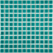Мозаика PW2323-11керамика 30х30 см глянцевая чип 23х23 мм, бирюзовый