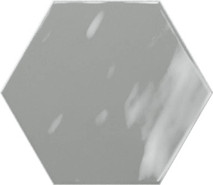 Настенная плитка Hex Grey Glossy 15x17.3 глянцевая керамическая