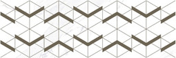 Декор Lord Wing белый 20x60 Laparet глянцевый керамический