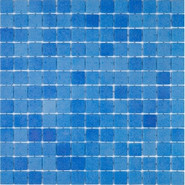 Мозаика Togama Niebla Azul AntiSlip стекло 34х34 см противоскользящая чип 25х25 мм, голубой