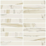 Мозаика I Classici Calacatta Gold Mos.3x15 Matte (753299) 30x30 керамогранит матовая, бежевый, белый