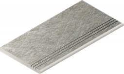 Ступень угловая Magma Silver Gradino Round Grip 30x60 Dx керамогранит антискользящая (grip) Italon x2 620040000253