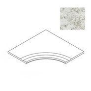 Керамогранит Forte Dei Marmi Quark Brazilian White Bordo Curvilineo Svasato R 30 60x60 Atlas Concorde матовый бортик изогнутый с выемкой 620090001128