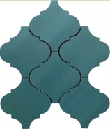 Мозаика Mk.ArabescoV 32.1х37.3 керамика матовая, синий