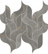 Мозаика Marvel Fior di Bosco Mosaico Waterfall Lappato 30,5x27,7 керамогранит лаппатированная, серый AF8V