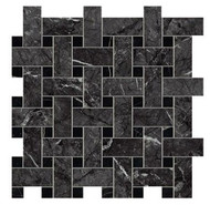 Мозаика Marvel Grigio Intenso Basket Weave Matt (AOVK) 30,5x30,5 керамогранит