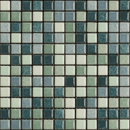 Мозаика Mix Standard Wellness and Pool 11 керамика 30х30 см Appiani матовая чип 25х25 мм, зеленый XWEL 711