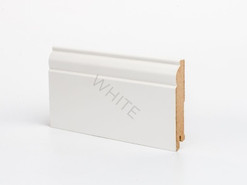 Напольный плинтус МДФ DeArtio белый W 04-100 мм ламинатин