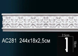 Молдинг AC281 (15) с рисунком Перфект полиуретан