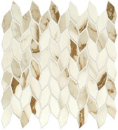 Мозаика Marvel Calacatta Imperiale Mos. Twist Shiny (A4WN) 30,5x30,5 Глазурованная керамическая