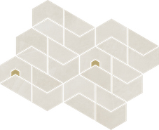 Мозаика Континуум Полар Джуэл керамогранит 31.1х38.2 см матовая, серый 620110000179