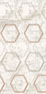 Декор Apulia Oro Hexagone Azori 31.5x63 глянцевый, матовый керамический 589002003