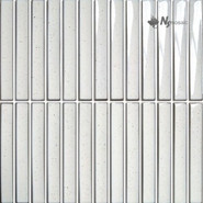 Мозаика R-340 керамика глянцевая 29.6х29.9 см чип 20x145 мм, белый