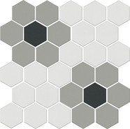 Мозаика AD\A658\MM Агуста 3 Мозаичный 29.7х29.8 см керамогранит Kerama Marazzi матовая, белый, серый, черный