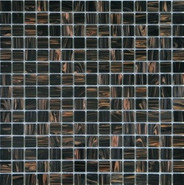 Мозаика Sable Black GC45 2x2 стеклянная 32.7x32.7