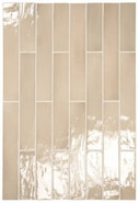 Настенная плитка Manacor Beige Argile 6.5x40 глянцевая керамическая