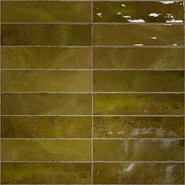 Настенная плитка Nairobi Sticks Moss (2,5x10) 20х20 Vilar Albaro глянцевая керамическая 929522