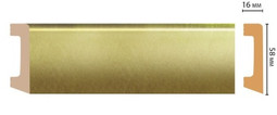 Плинтус напольный D234-374 ДМ Decomaster (58х16х2400 мм) 