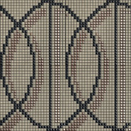 Мозаика Grac002 керамика 30х30 см Appiani Allure матовая чип 12х12 мм, бежевый, коричневый, черный