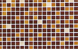 Мозаика Marron - часть 8 2.5x2.5 стекло 31.3х49.5