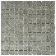 Мозаика Marble Mosaic Cinderella stone Pol камень 30х30 см полированная чип 23х23 мм, серый