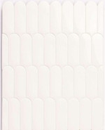 Настенная плитка Fan White 7,2x19,5 Natucer глянцевая керамическая УТ-00026581