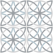 Керамогранит Chic Bosham White 44,5x44,5 Dual Gres матовый напольный DG_CH_B_WH_DP
