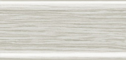 Плинтус с кабель каналом Rico Leo Ясень серый с мягким краем, с резиновым уплотнителем 22х56х2500 пластик