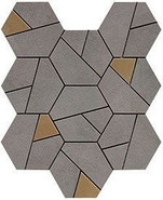 Декор Boost Smoke Mosaico Hex Yellow керамический