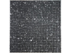 Мозаика Neo Black стекло 30.5х30.5 см матовая чип 8x8 мм, черный