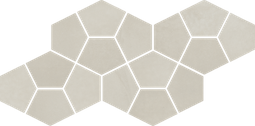 Мозаика Континуум Пьюр Призм керамогранит 20.5х41.3 см матовая, серый 620110000182