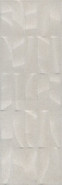 Настенная плитка 12151R Безана Серый Светлый Структура Обрезной 25х75 Kerama Marazzi матовая, керамическая