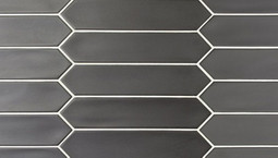 Настенная плитка Lanse Black 5x25 Equipe матовая керамическая 27483