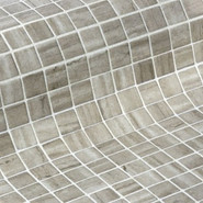 Мозаика Ezarri Creamstone стекло 31.3х49.5 см матовая чип 25х25 мм, бежевый