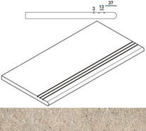 Ступень фронтальная Desert Gradino Round Grip Dx 30x60 керамогранит