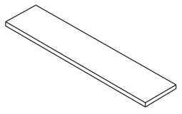 Ступень угловая Forte dei Marmi Rock Moleanos Cream Scalino Angolare Sx 33x160 керамогранит матовая Atlas Concorde 620070002878