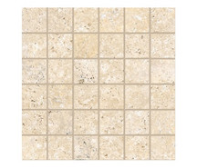 Мозаика Supergres Astrum Ivory Cross Cut Mosaico 30x30 керамогранит матовая чип 48х48 мм, бежевый AIVM