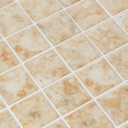 Мозаика Ezarri Sandstone 50 стекло 36.5х36.5 см матовая чип 50х50 мм, желтый