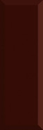 Настенная плитка Monocolor Biselado Brillo Marron 10x30 глянцевая керамическая
