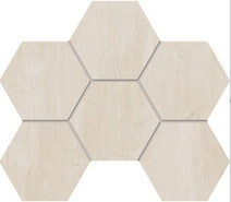 Мозаика SF01 Hexagon 25x28,5 неполированная керамогранит, бежевый 69403