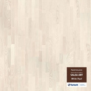 Паркетная доска Tarkett Salsa Art Ясень Уайт Перл браш 3-х полосная 194x2283 550050030