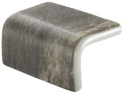 Мозаика Ezarri Corner Phyllite Safe стекло 3х5х2.5 см матовая, антислип чип 50х50 мм, серый