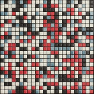 Мозаика Mix Standard New Beat Generation 3 керамика 30х30 см Appiani матовая чип 12х12 мм, белый, коричневый, красный, синий XNBG 403