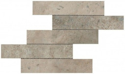 Мозаика Aix Cendre Brick Tumbled (A0UG) 37x37 Неглазурованный керамогранит