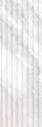 Настенная плитка 629 Eclipse Gray рельеф 29.5x89.5 Eurotile Ceramica глянцевая керамическая