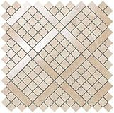 Мозаика Marvel Trav.Alabastrino Diagonal Mosaic керамика 30.5х30.5 см глянцевая, бежевый