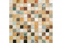 Мозаика Moses 30.5х30.5 см камень полированная чип 23.8х23.8 мм, разноцветный