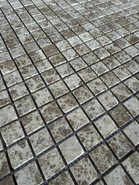 Мозаика Pixmosaic PIX 802 Light Emperador, чип 23x23 мм, сетка 305х305x6 мм, матовая мрамор серый