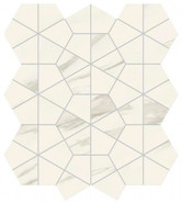 Мозаика Marvel Meraviglia Calacatta Meraviglia Hexagon Lapp. 40,3x46,6 керамогранит Atlas Concorde Italy полированная, белый, серый AJQY