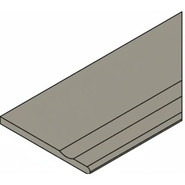 Керамогранит Fossil Black Bordo 30x120 Svasato Round Dx Italon x2 матовый, структурированный бортик закругленный с выемкой правый 620090001421